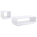Fletcher - 2 Piece Coffee And End Table Set - Gloss White