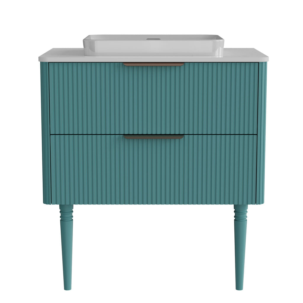 Elena - Modern Bathroom Vanity With Sink With Ample Storage, 2 Soft Close Drawers
