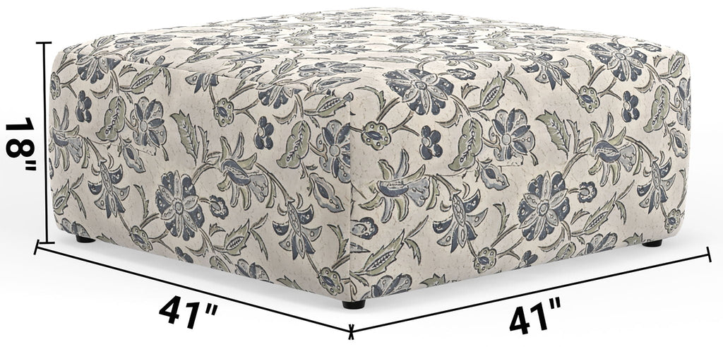 Stockbridge - Cocktail Ottoman - Denim
