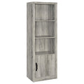 Burke 4-shelf Engineered Wood Media Tower Grey Driftwood