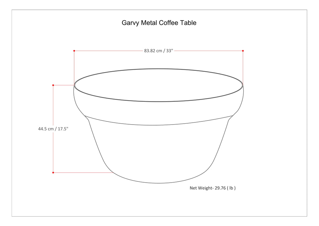 Garvy - Coffee Table - Rustic Bronze