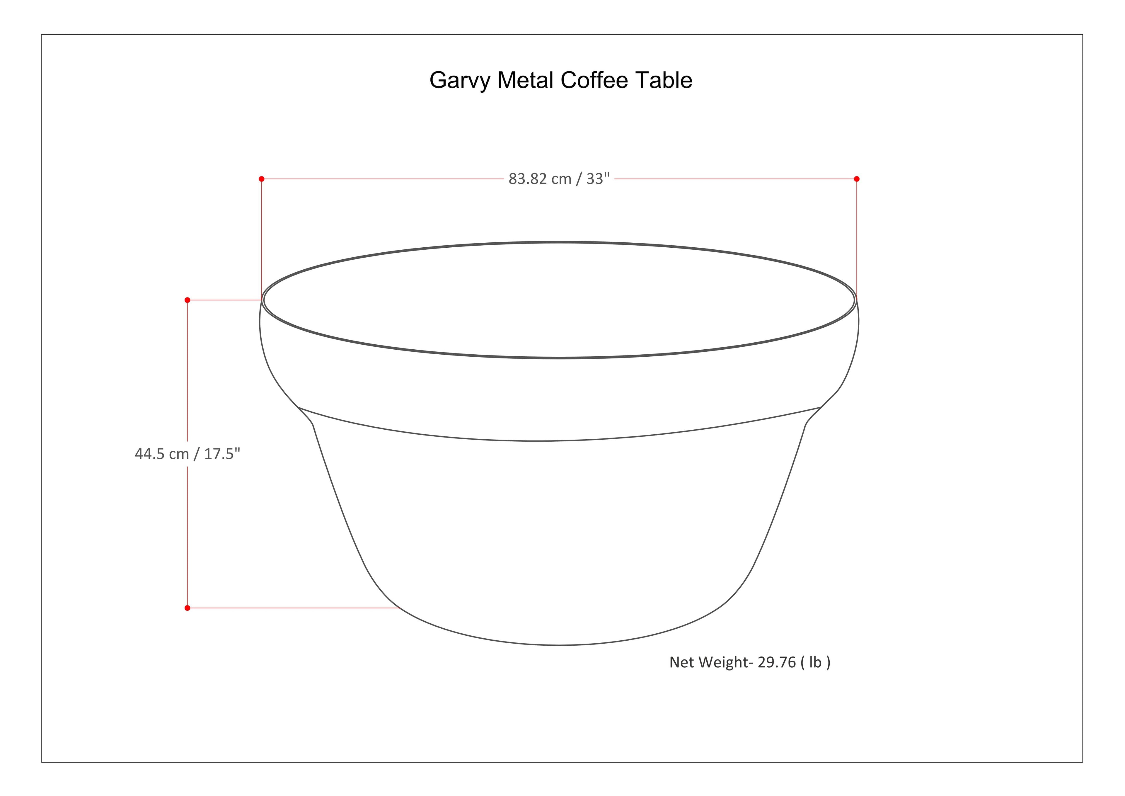 Garvy - Coffee Table - Rustic Bronze