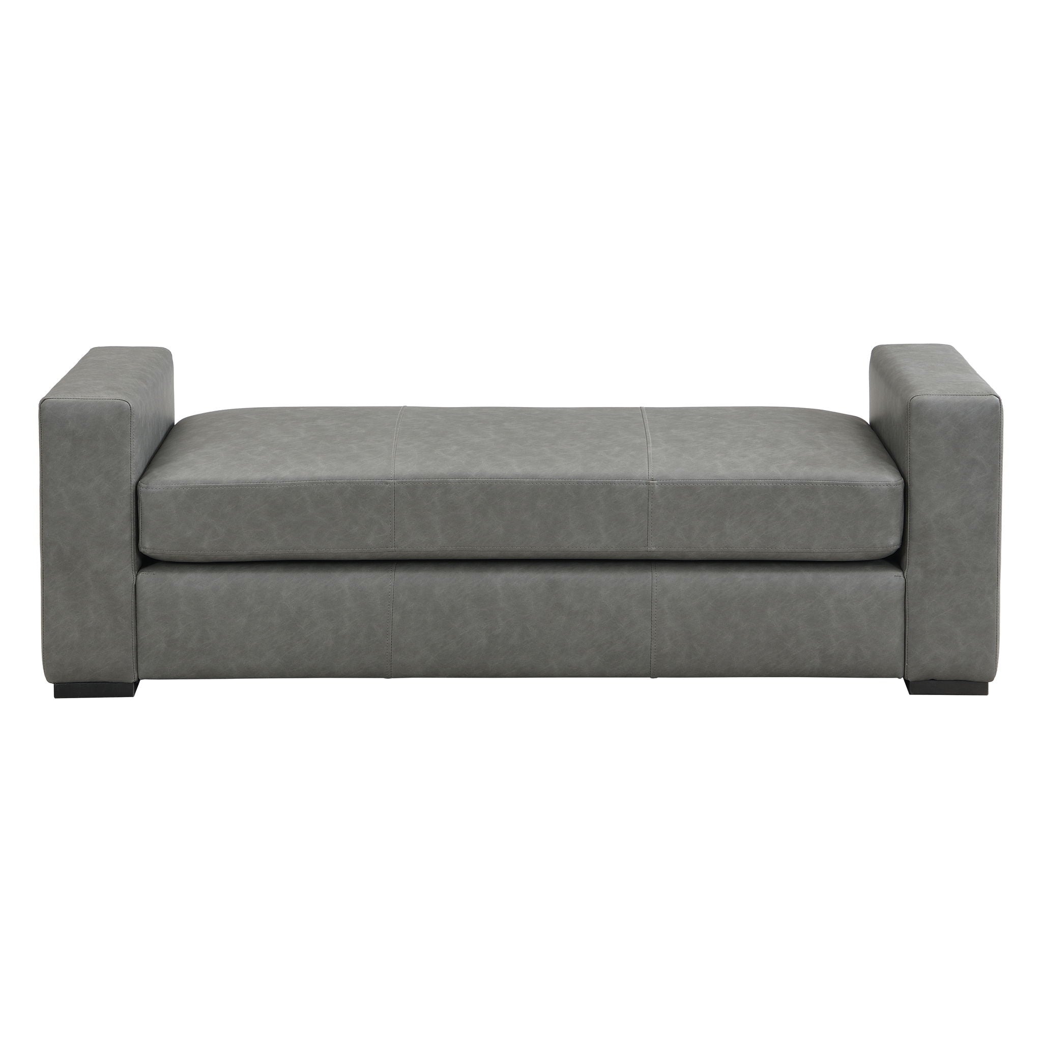 Ottoman With Unique Armrest Design For Living Spaces