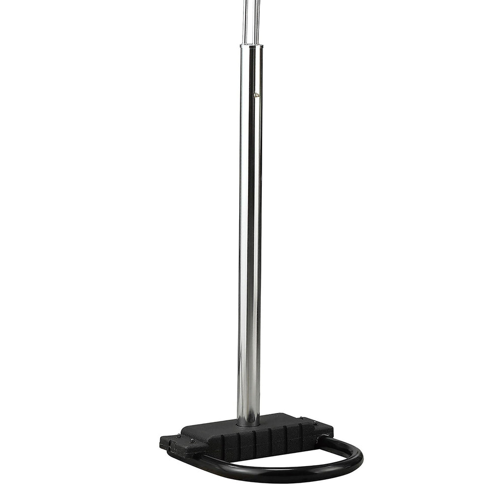 Bali - Shores Hanging Crystal Arc Floor Lamp Floor Lamp - Chrome