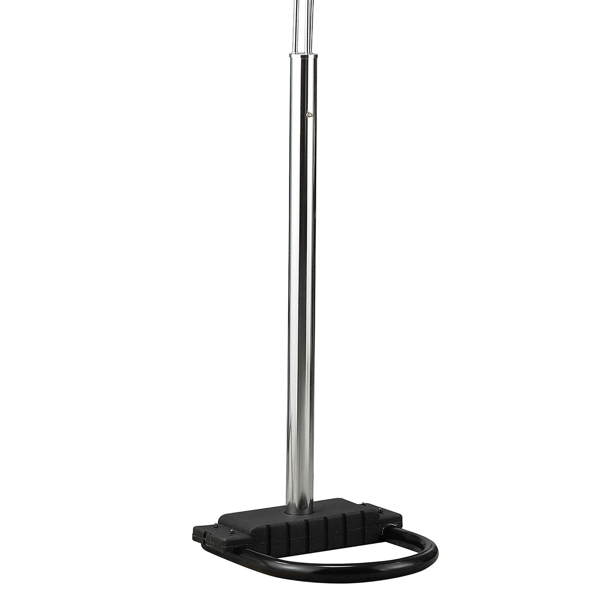 Bali - Shores Hanging Crystal Arc Floor Lamp Floor Lamp - Chrome