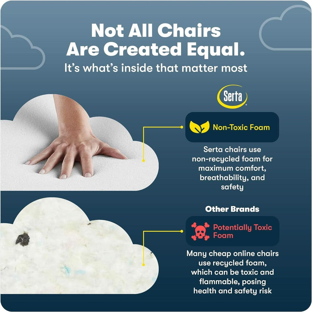 Executive Office Chair With AIR Lumbar Support Cream White
