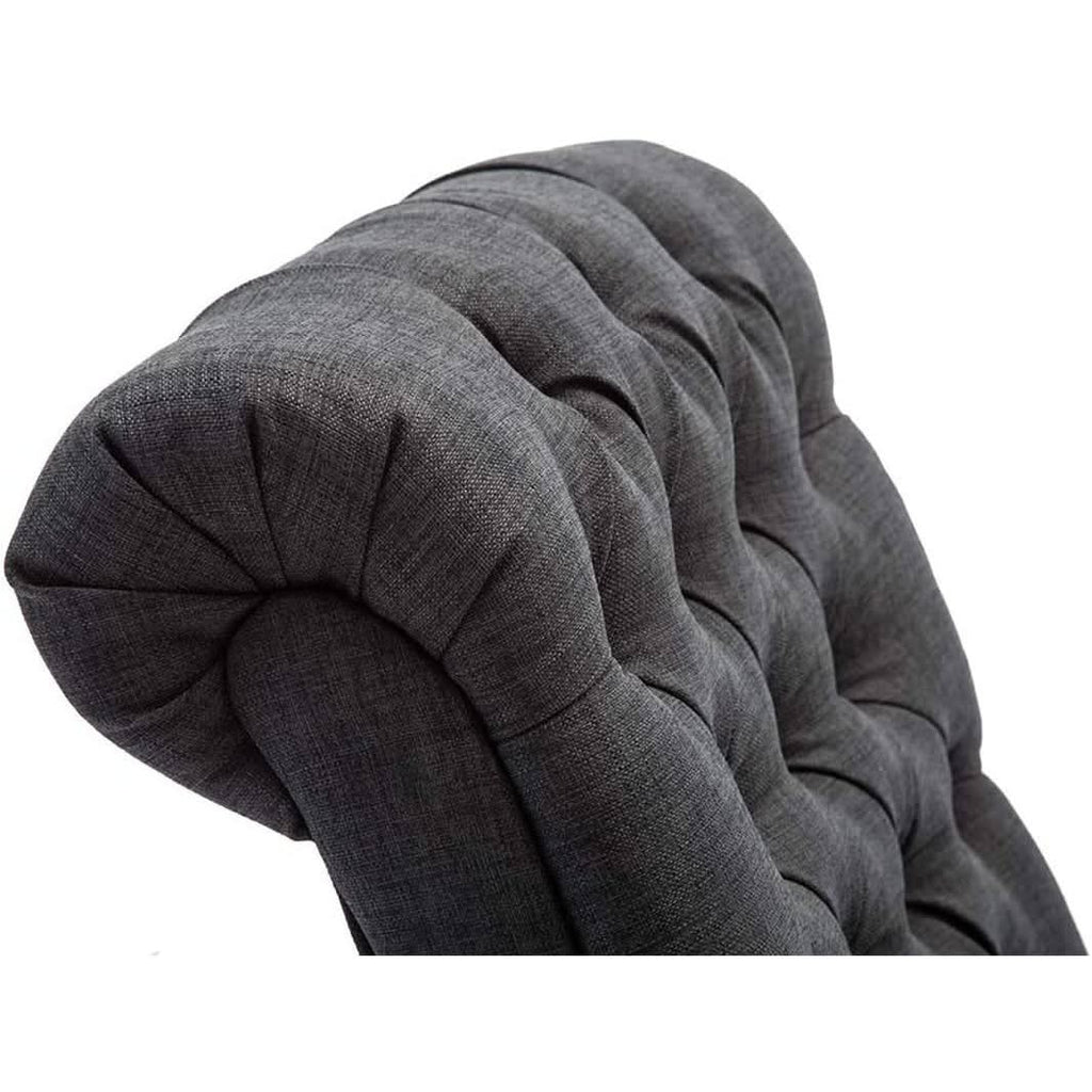 Gray Accent Chair With Wood Legs For Living Room Decor