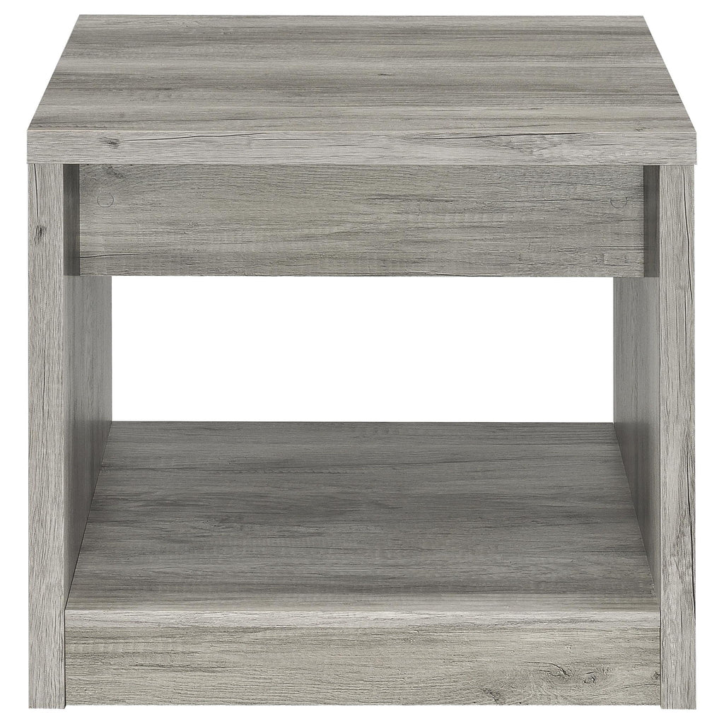 Nuberg - 1 Drawer Table - Gray
