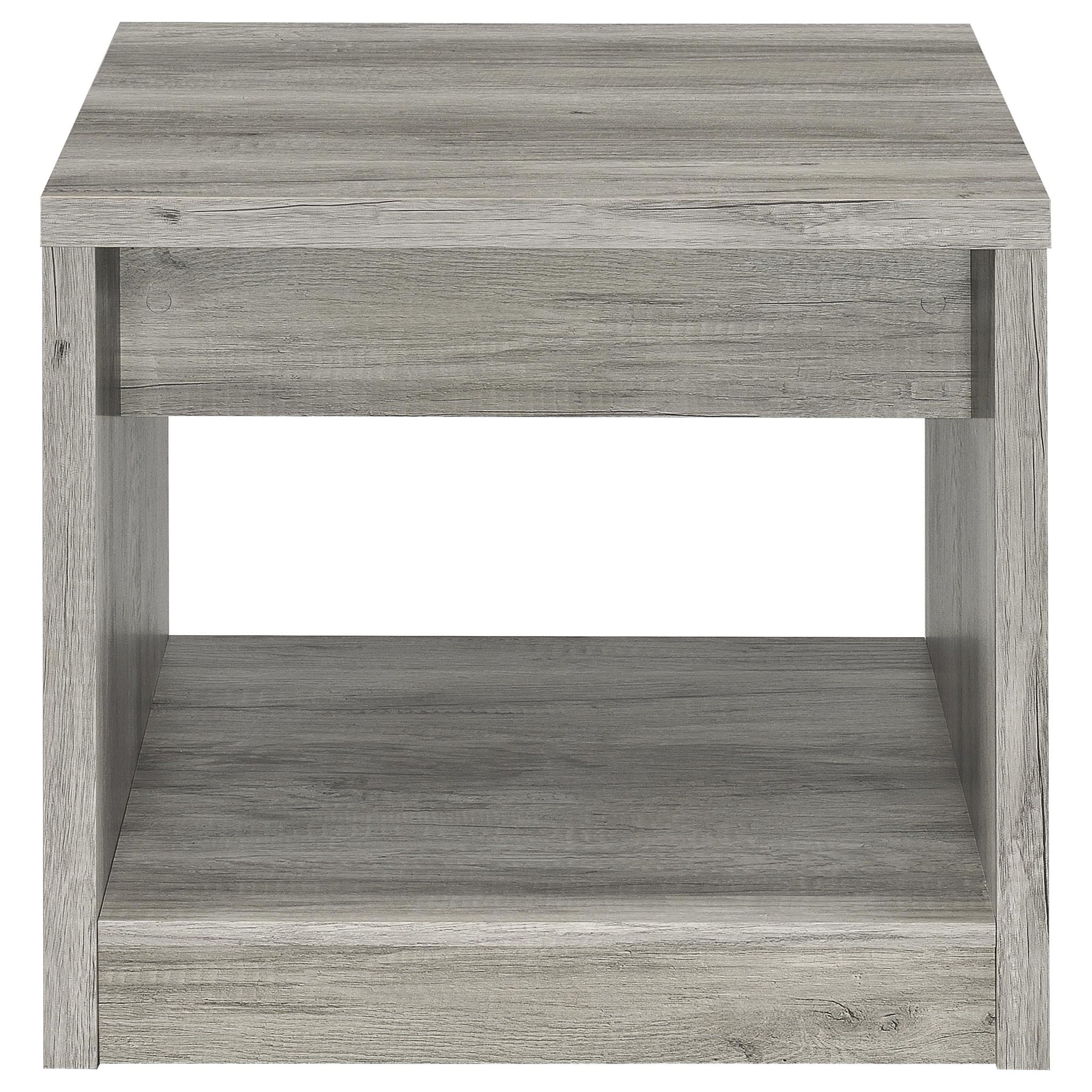 Nuberg - 1 Drawer Table - Gray