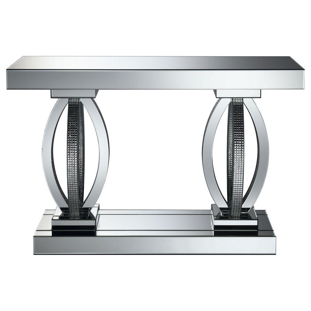 Drea - Entryway Sofa Console Table - Silver