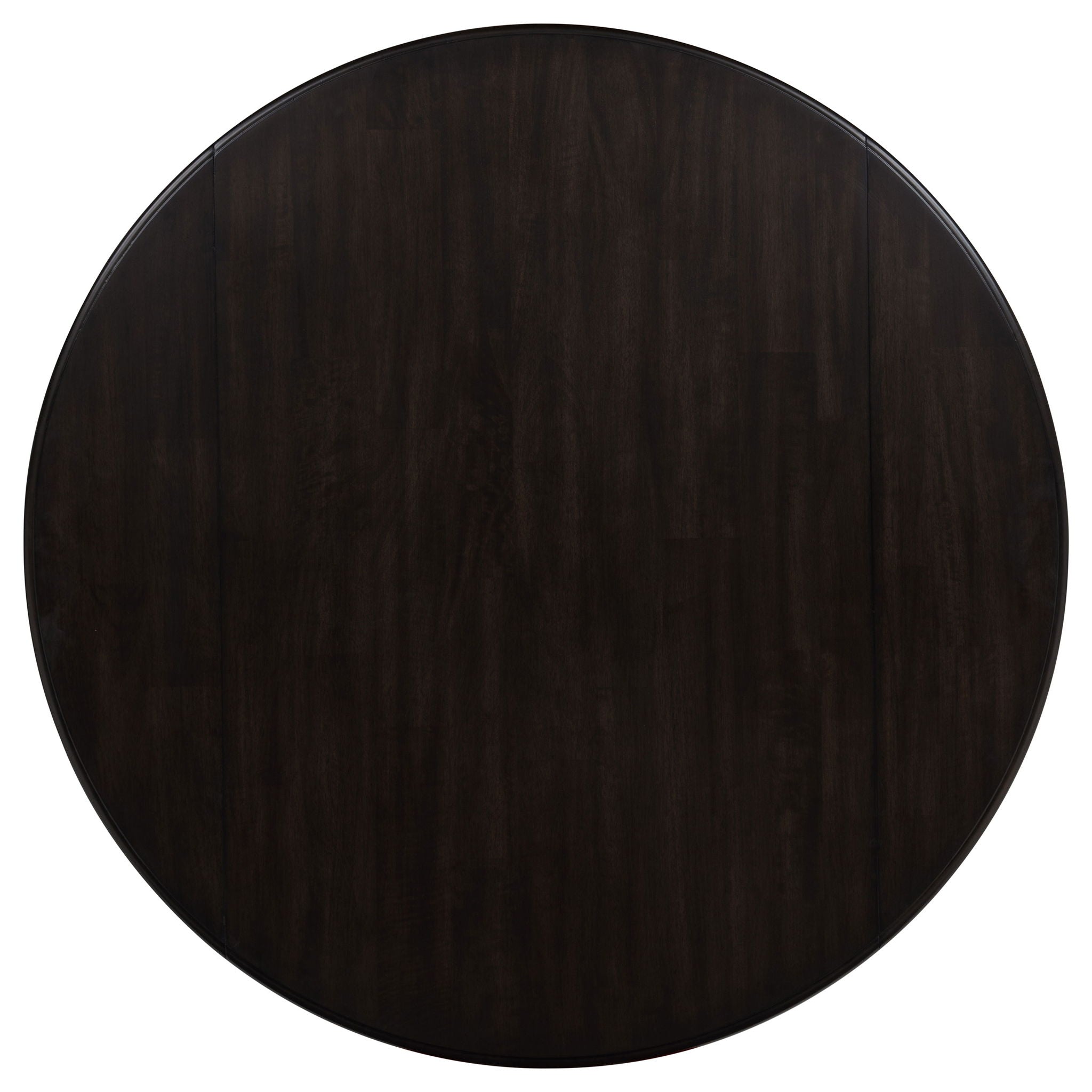 Catley 5-piece Round Drop Leaf Dining Table Set Dark Coffee