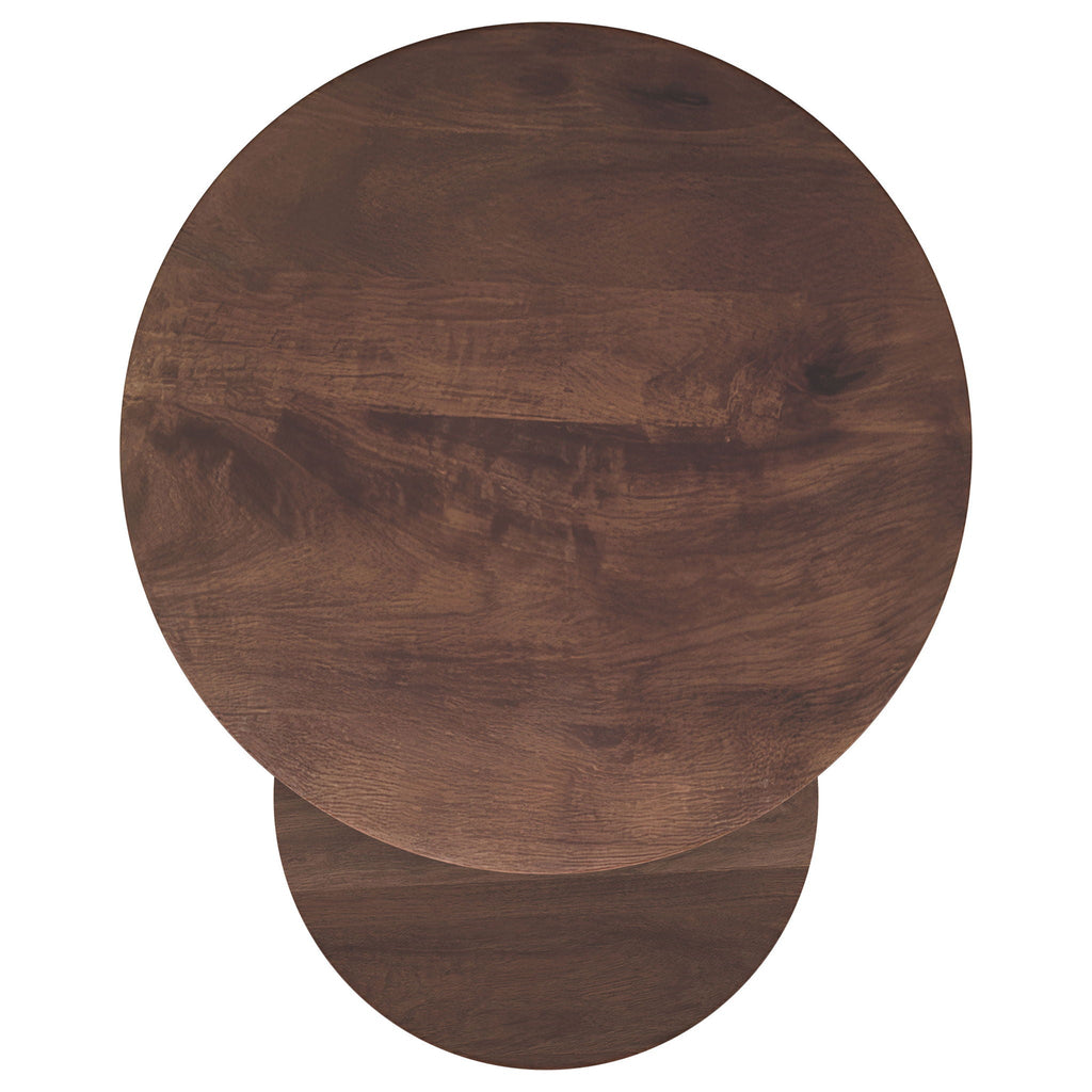 Lionett - 2 Piece Round Nesting Table Set And Round Design - Dark Brown