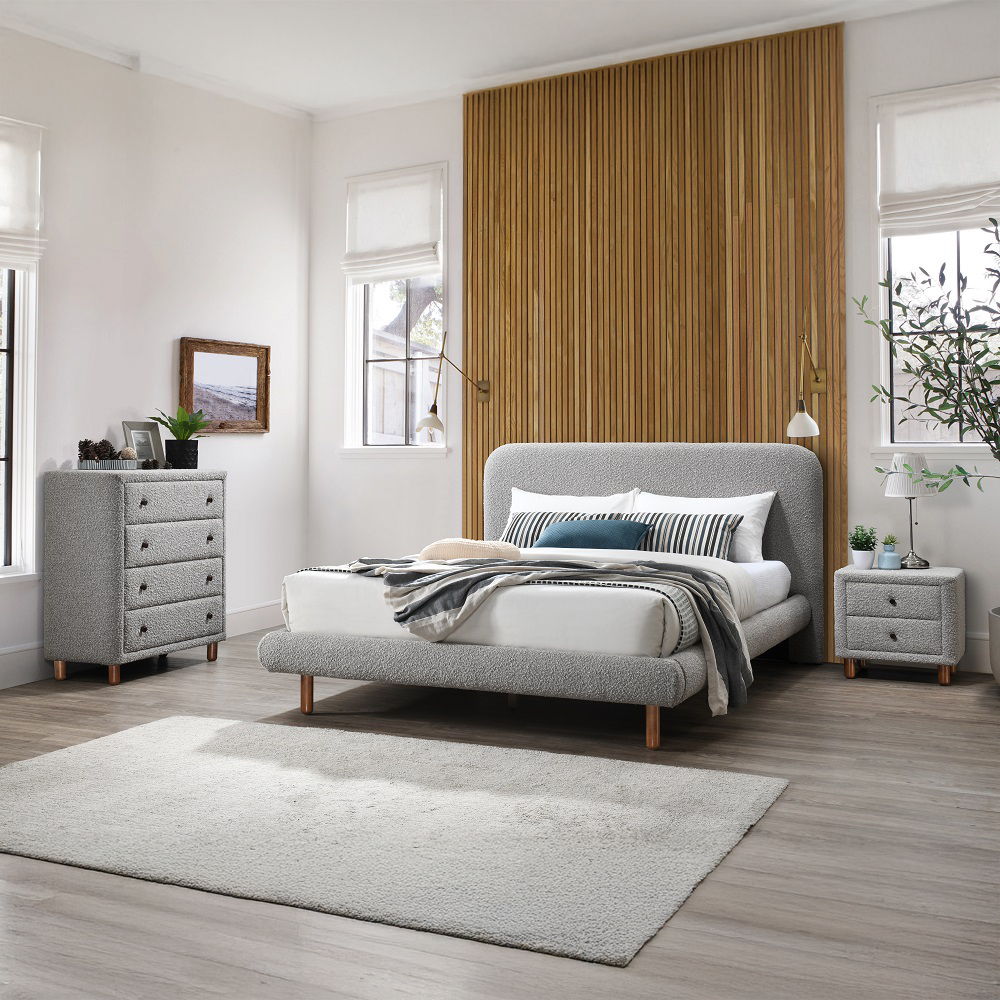 Cleo - Chest - Gray Boucle