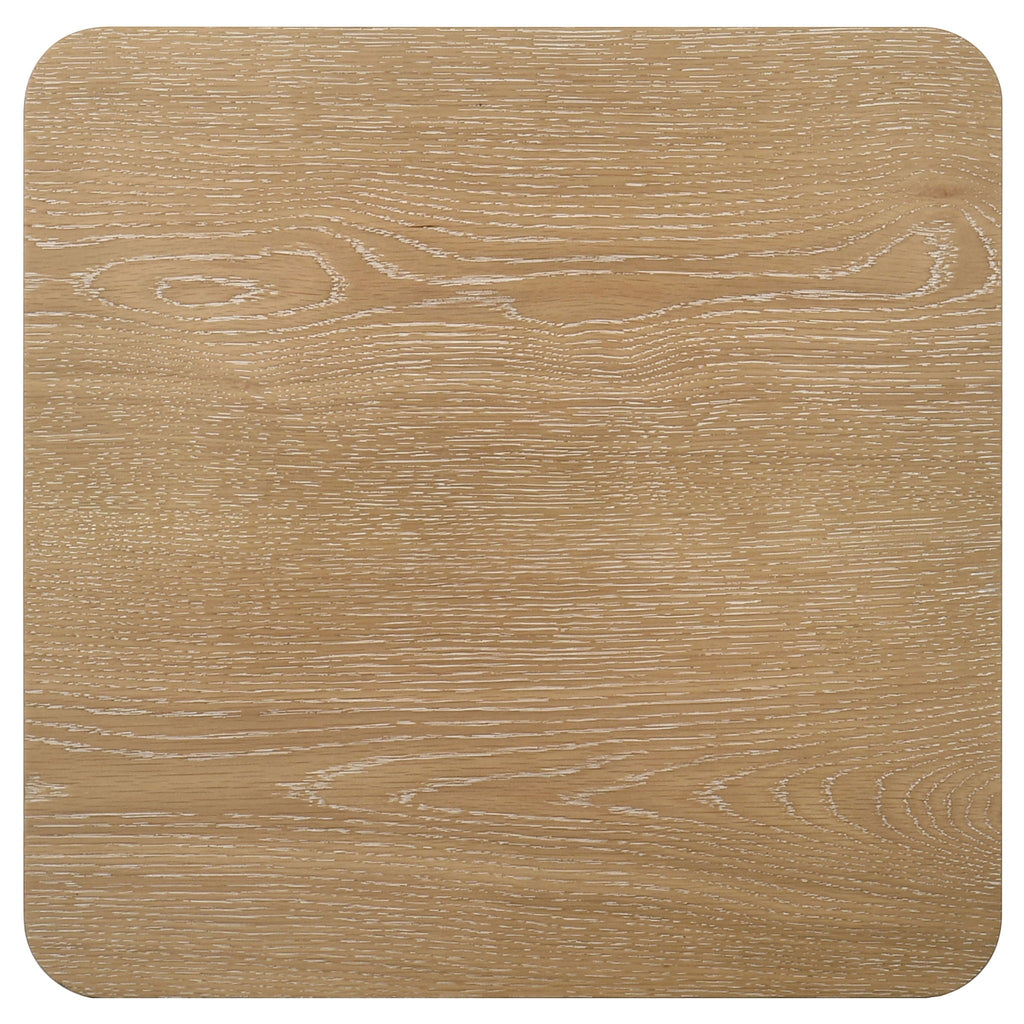 Castlewood Engineered Wood Accent Side End Table Light Oak