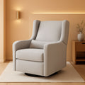 Carter's By Arlo Recliner Swivel Glider Water Repellent Performance Grey Linen