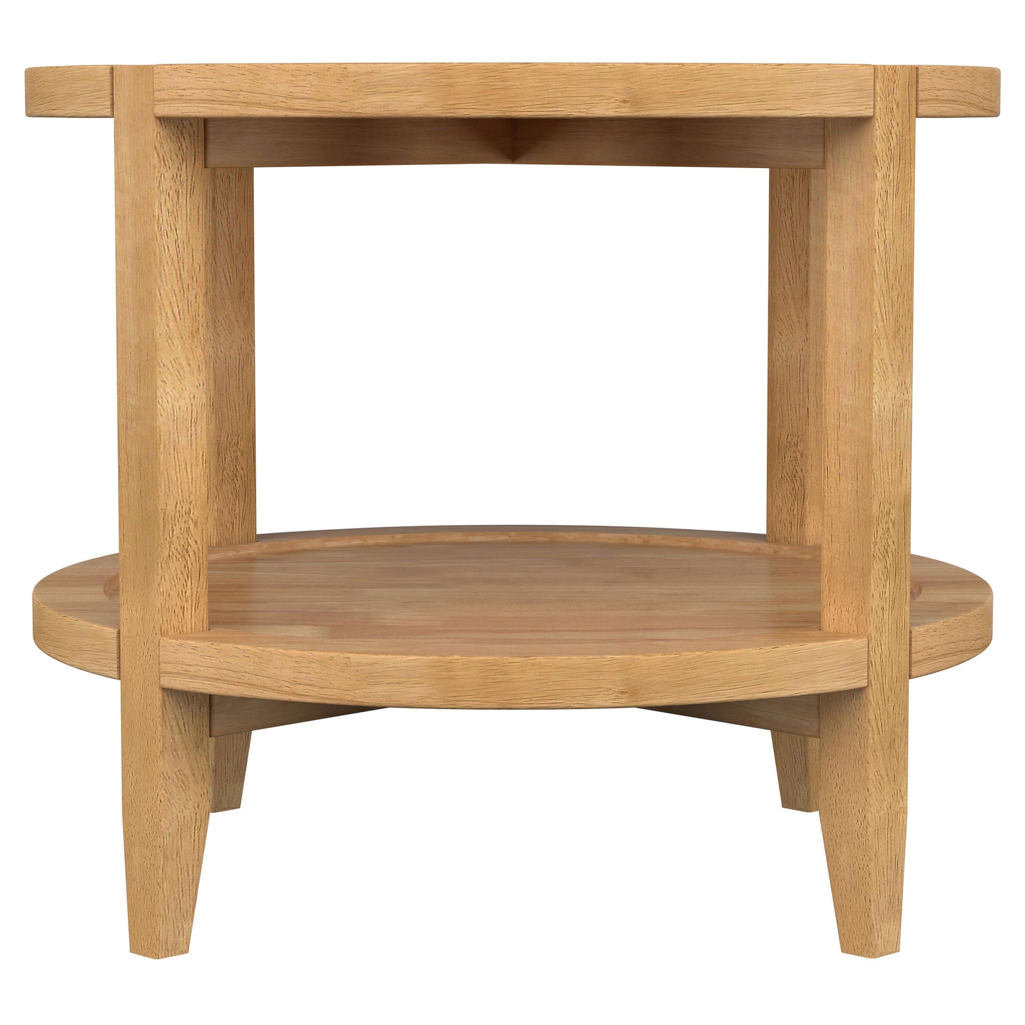 Camillo 3-piece Round Coffee and End Table Set Maple