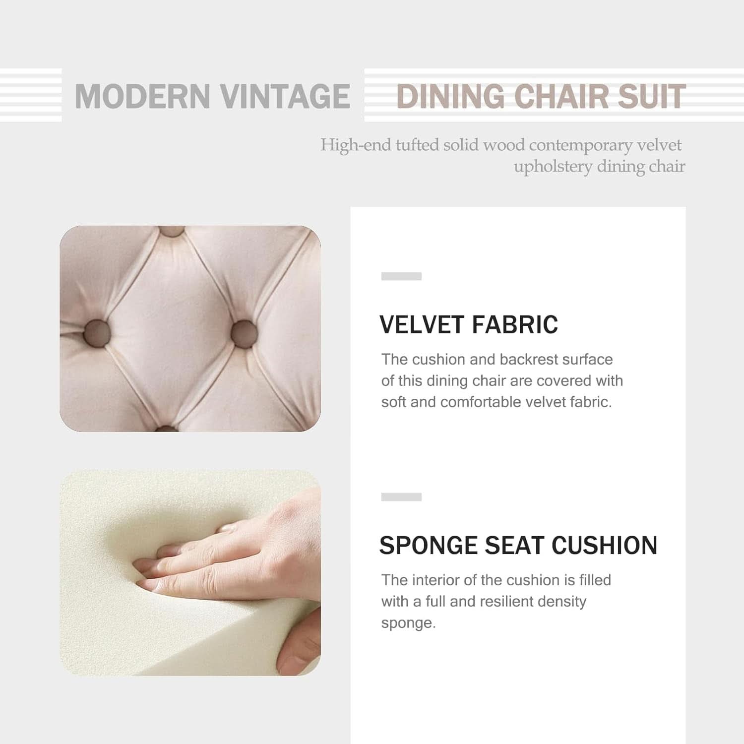 Velvet Dining Chairs Set Of 4 Beige With Ring Pull Trim