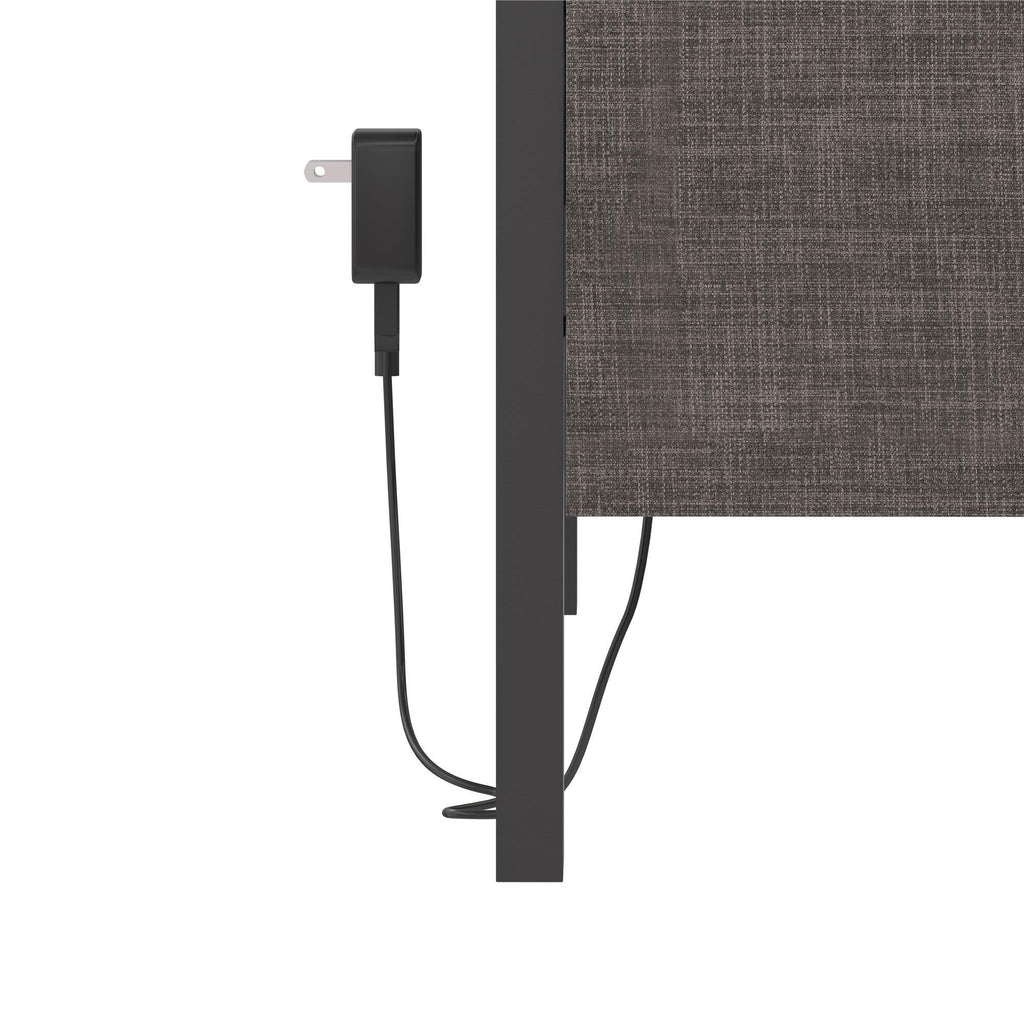 Paloma - Twin Bed With Dual USB Port - Linen