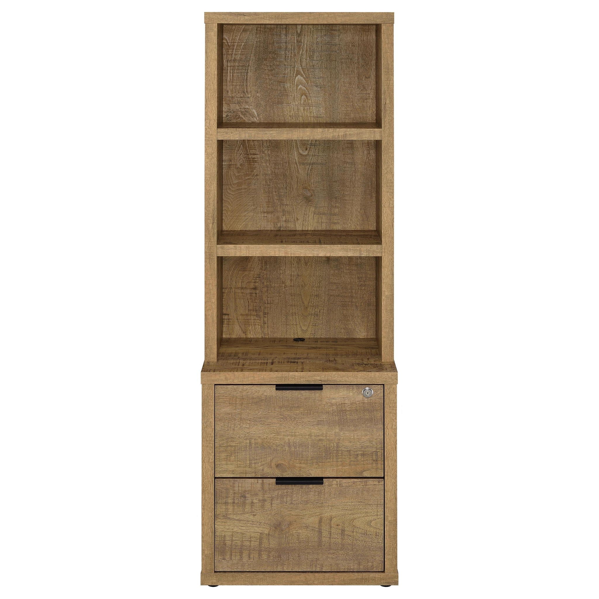 Westpark 3-piece Wall Unit Bookcase Set with USB Mango