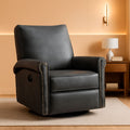 Large Leather Recliner Chair With Swivel Rocker Living Room