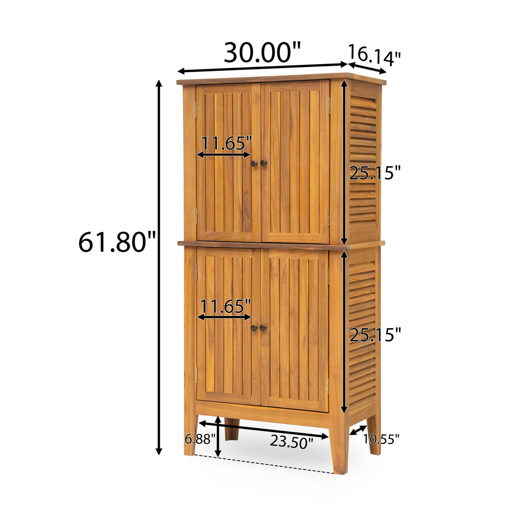 Kedzie - Acacia Wood Cabinet - Teak