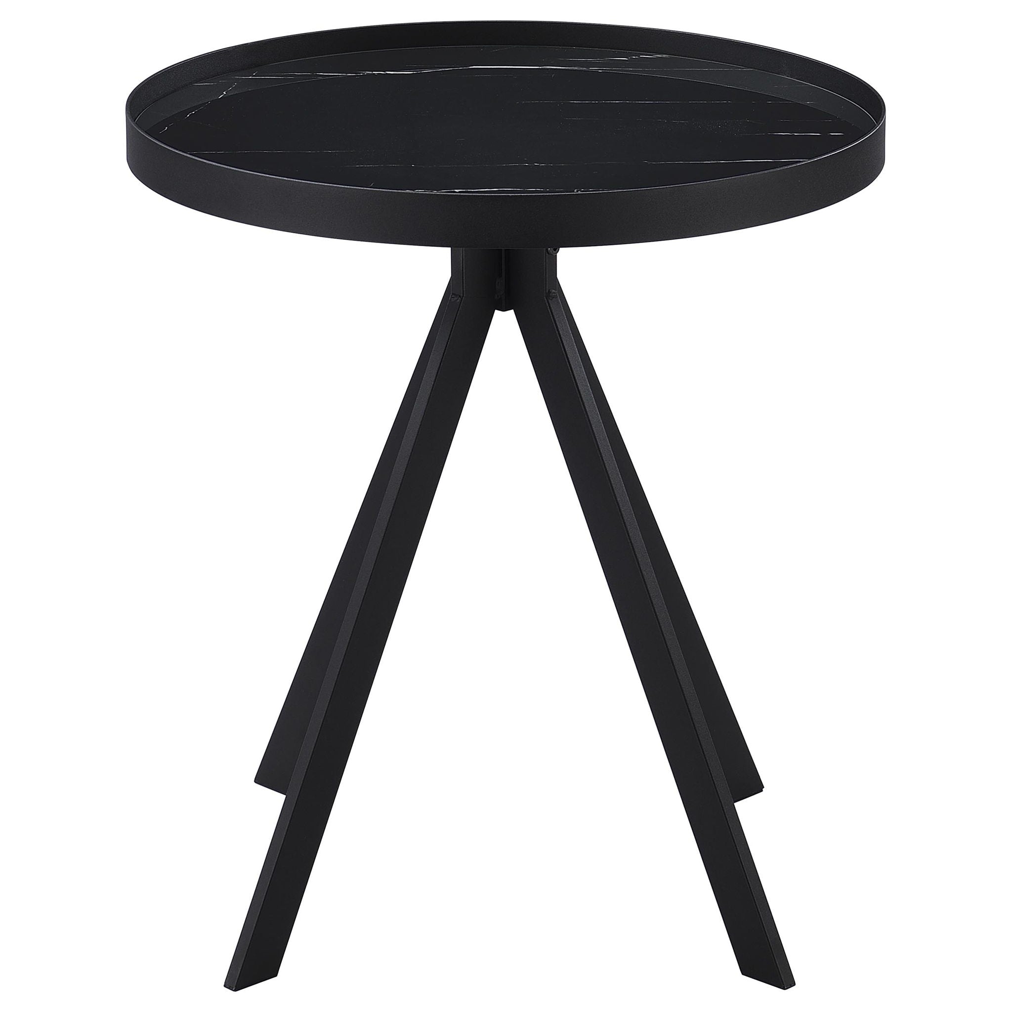 Briggs 3-piece Round Coffee and End Table Set Black