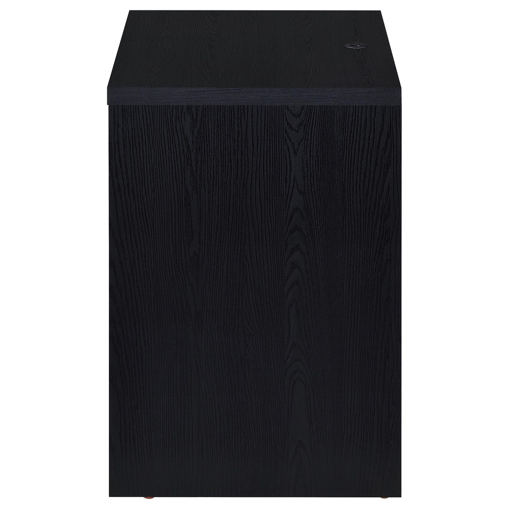 Westpark 2-drawer Nightstand LED Lights and USB Black