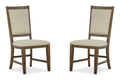Bay Creek - Step Up Side Chair With Upholstered Seat & Back (Set of 2) - Dark Brown