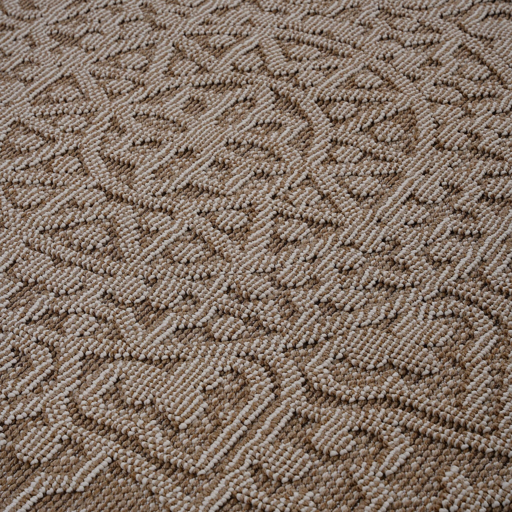 Guros - 8' X 10' Medallion Indoor / Outdoor Area Rug - Beige
