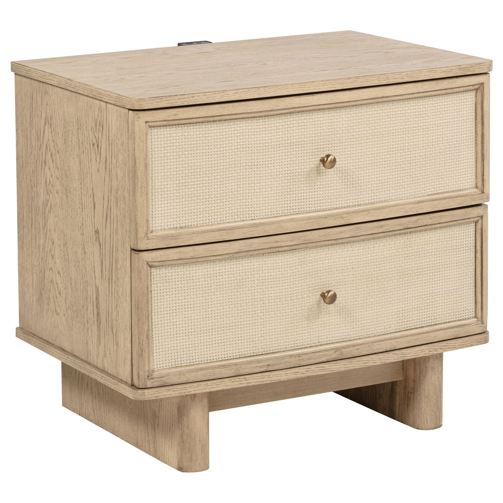 Kailani 5-piece Queen Bedroom Set Beige Oak