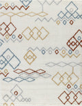 Loft Shag - 7'10" X 9'10" Shaggy Area Rug, Polypropylene - Ivory