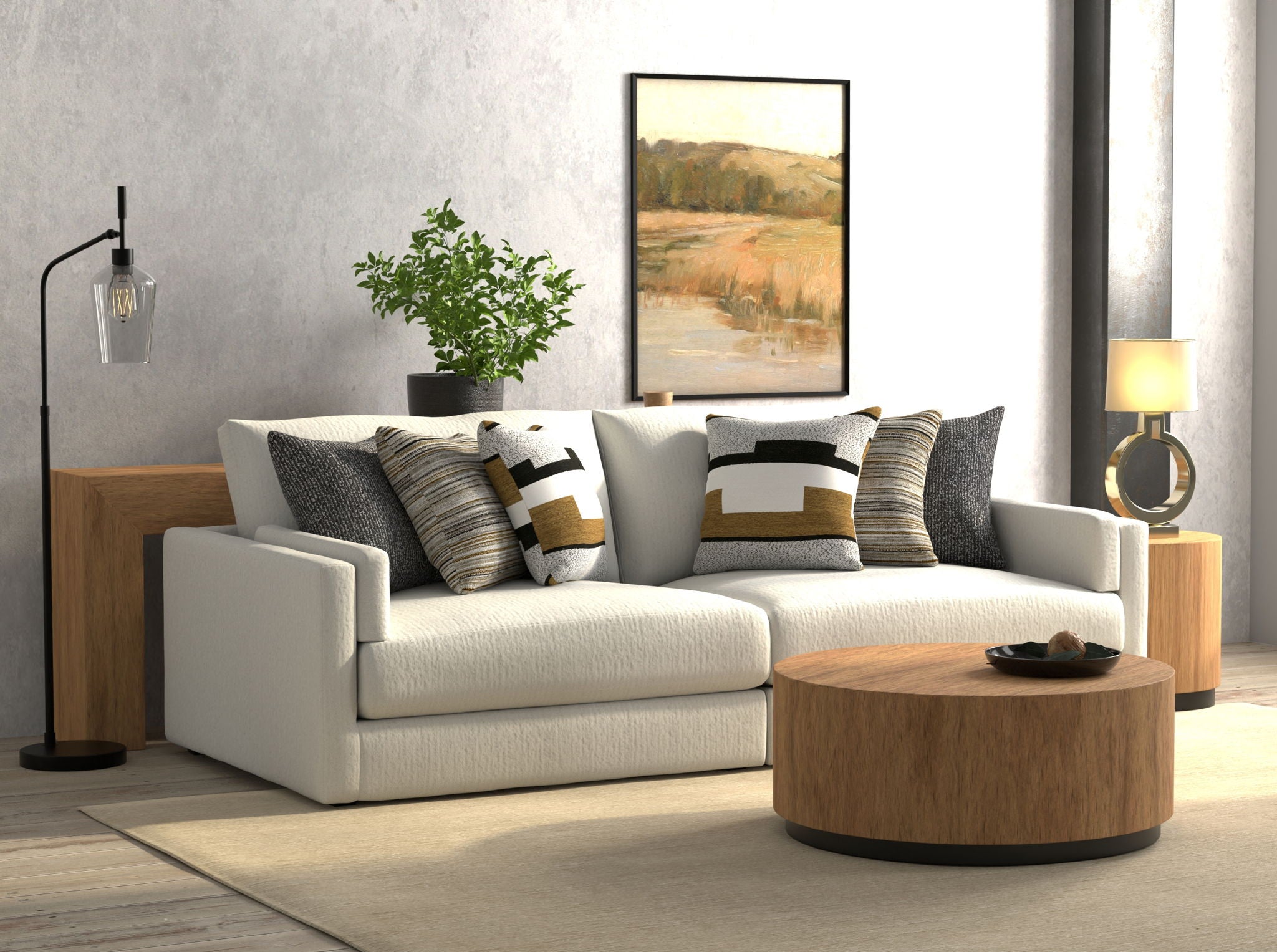 Trevor - 2 Piece Extra Deep Oversized Sofa
