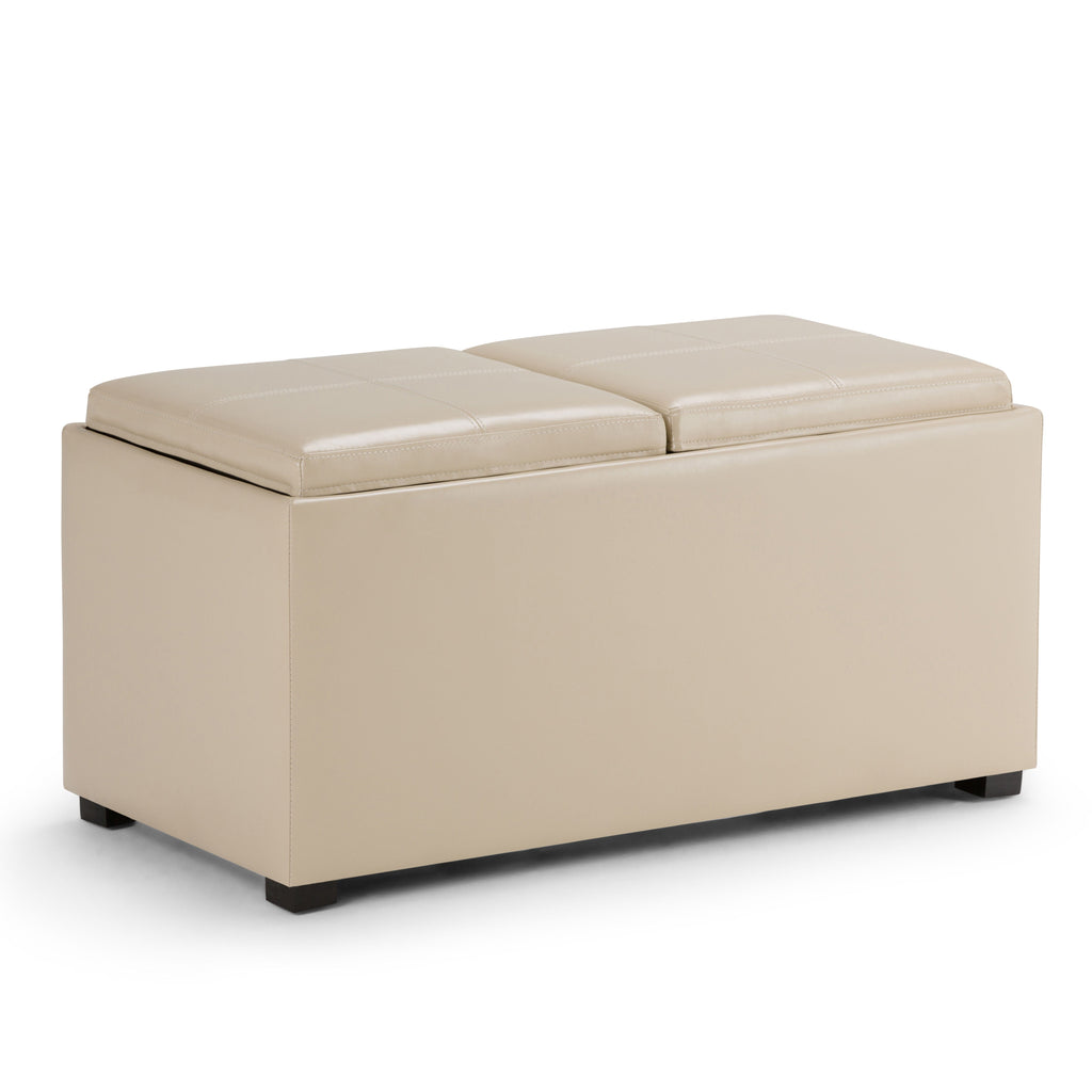 Avalon - 5 Piece Storage Ottoman, Contemporary