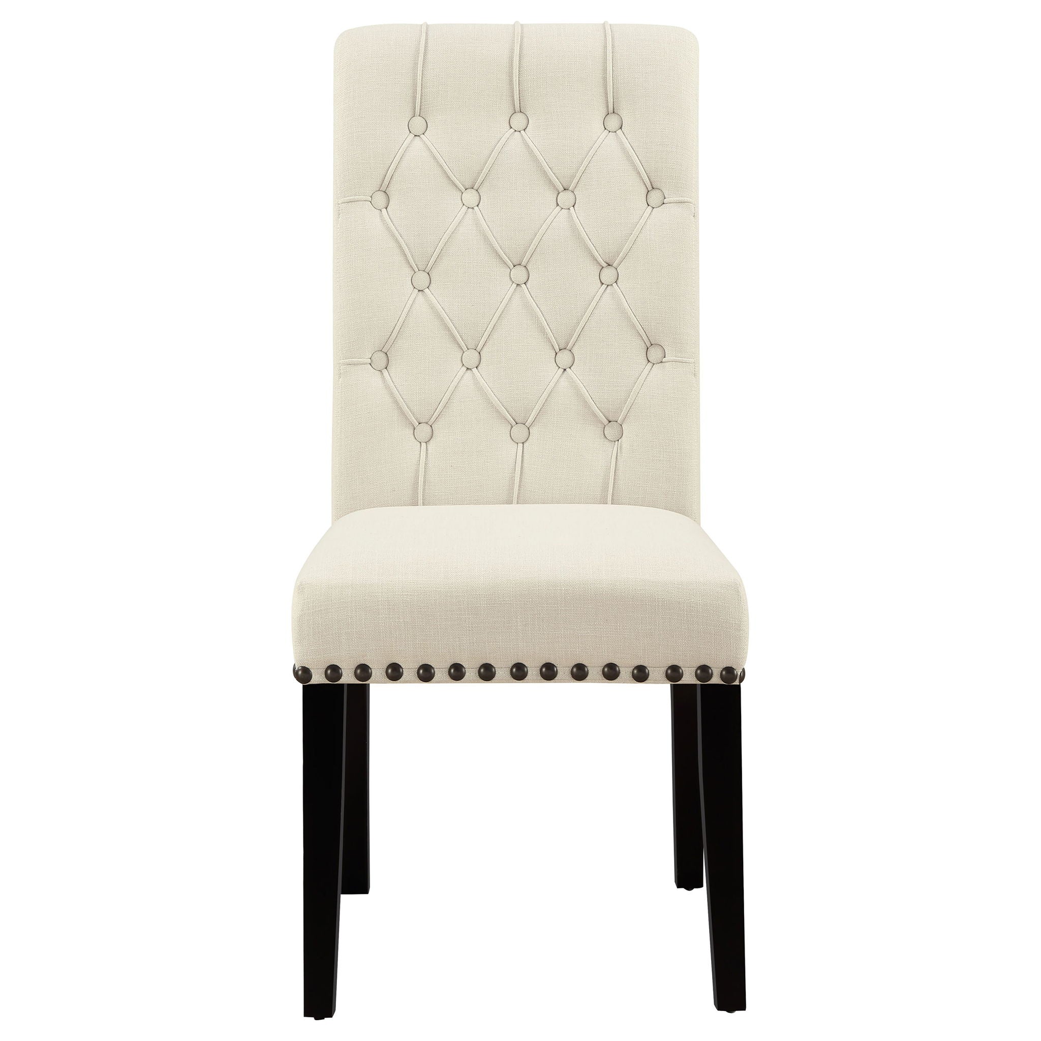 Button Tufted Side Chairs (Set of 2) - Beige