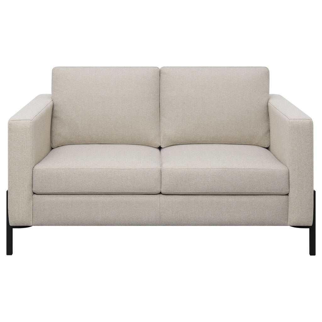 Dulcie - Loose Back Loveseat - Oatmeal