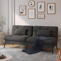 68 Inch Convertible Futon Sofa Bed With Adjustable Backrest