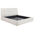Nollet 48-inch Upholstered California King Platform Bed Cream
