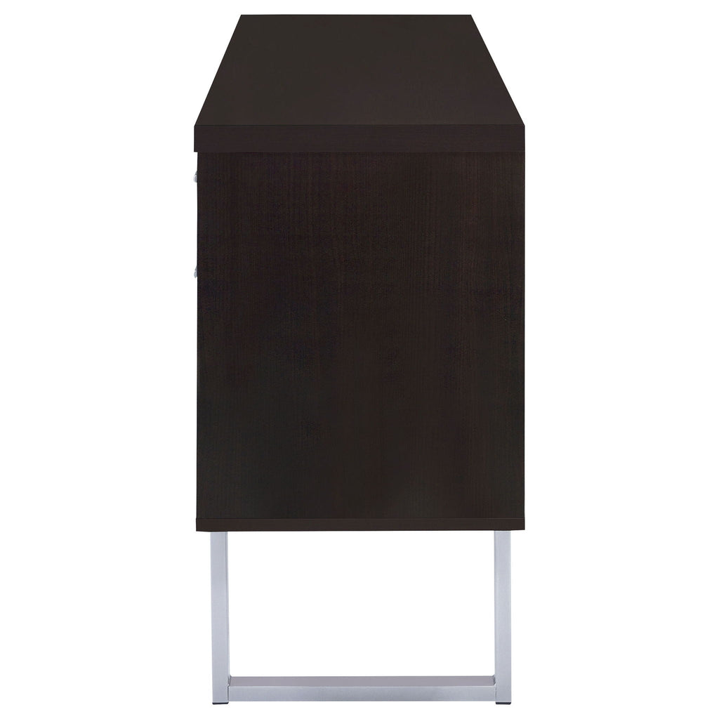 Lawtey 5-drawer Home Office Storage Credenza Cappuccino