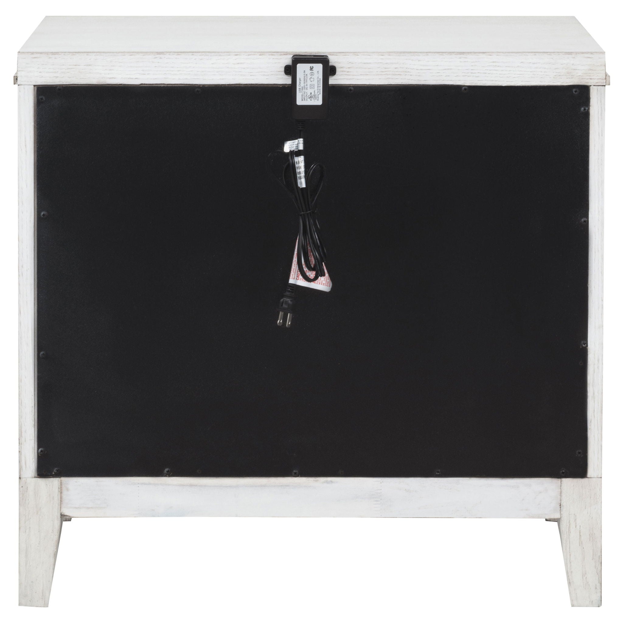 Marielle 2-drawer Nightstand Bedside Table Distressed White