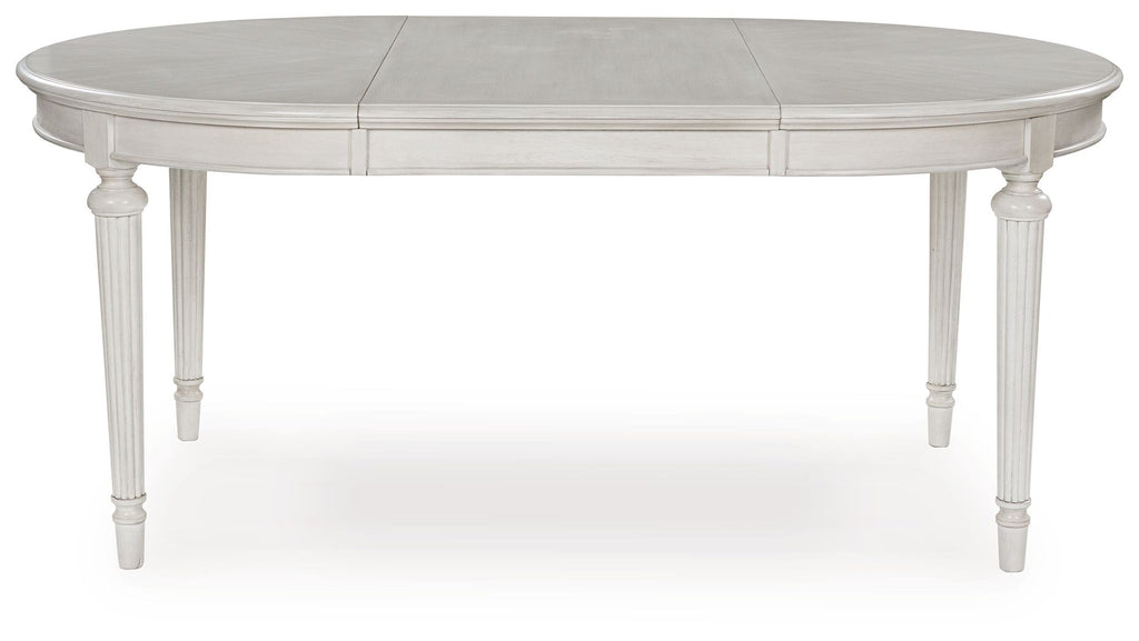 Montelaine - Oval Dining Room Extension Table - Antique White