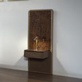 Marcelino - Nightstand With Wall Pier (EK) - Cherry Oak