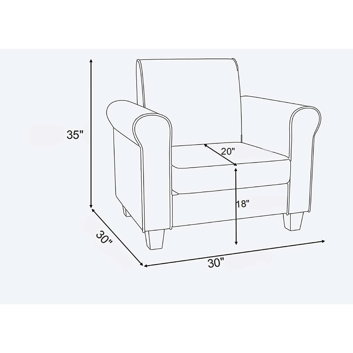 Black Accent Chair Modern Design For Living Room Furniture