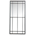 Annetta 24 x 52 Inch Window Pane Wall Mirror Black
