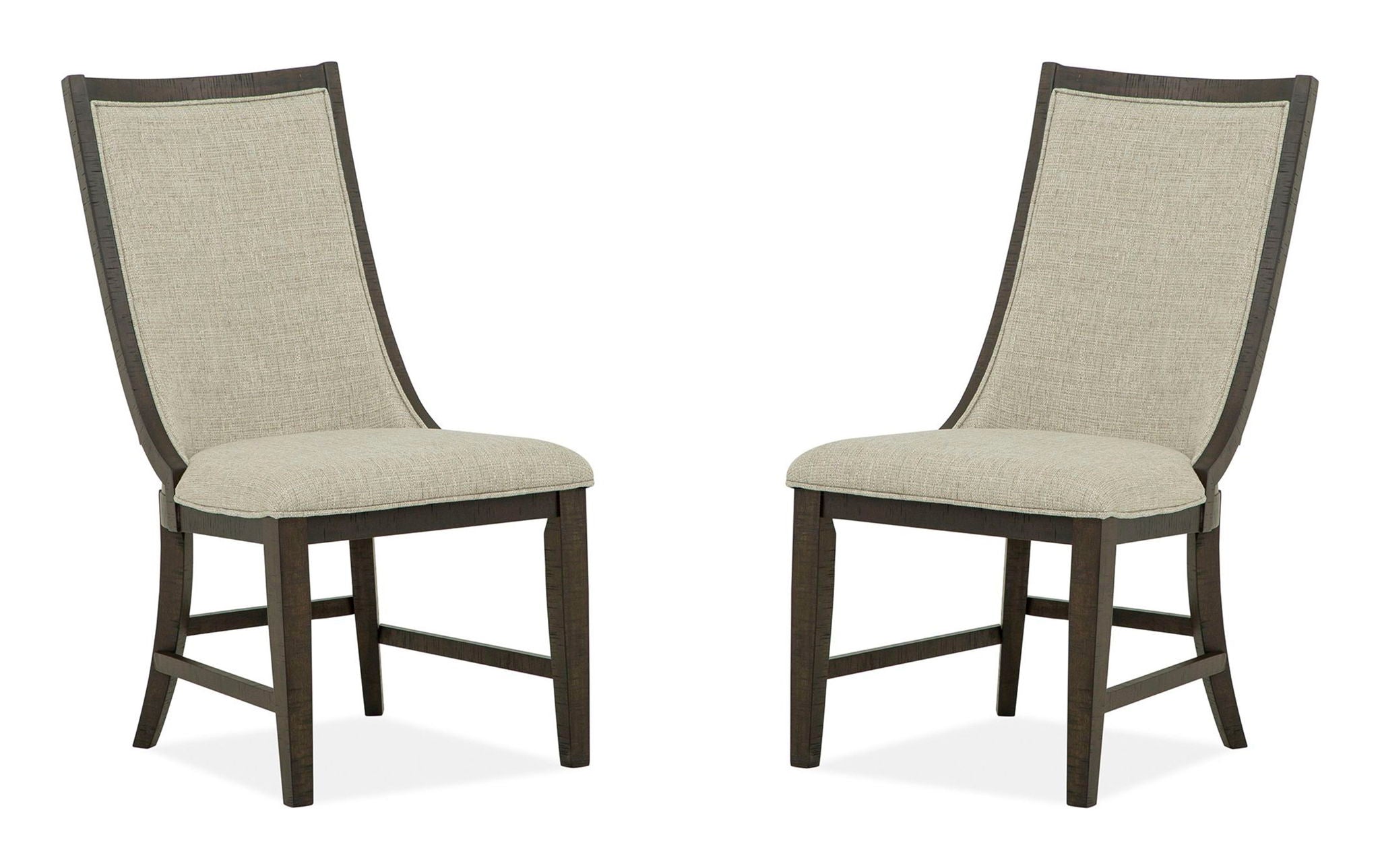Westley Falls - Upholstered Host Side Chair (Set of 2) - Dark Brown