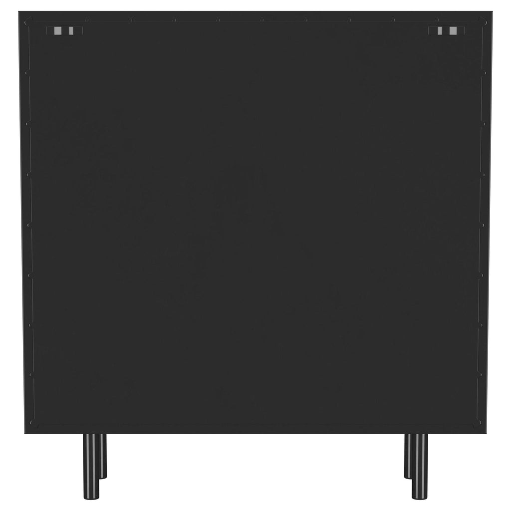 Dalia 2-door Accent Storage Cabinet with Shelving Black