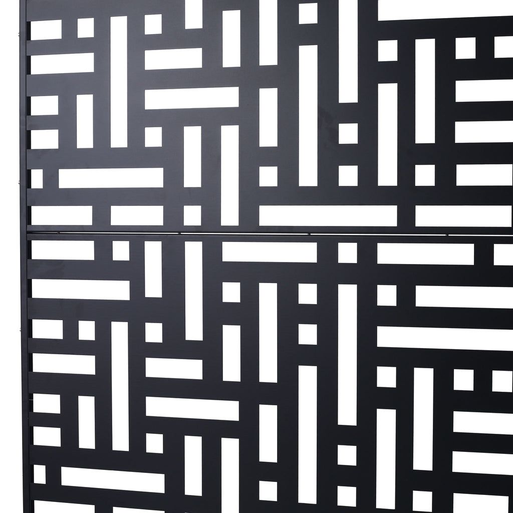 Decorative Freestanding Metal Privacy Screen For Indoor & Outdoor Use