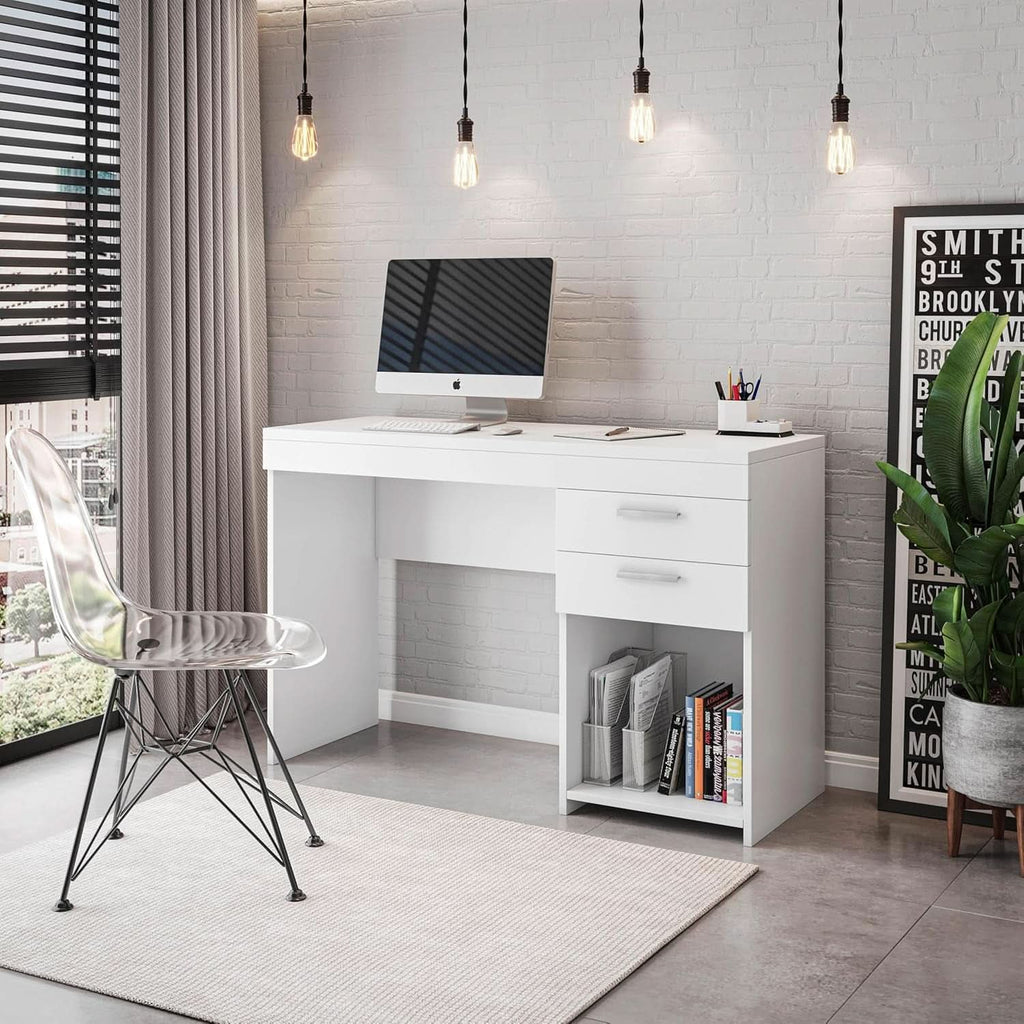 Engineered Wood Writing Desk with Ample Storage Space