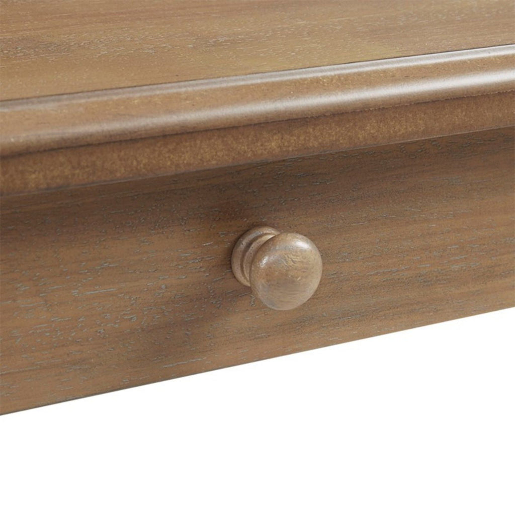 Tabitha - Desk With Drawer And Turned Legs - Natural