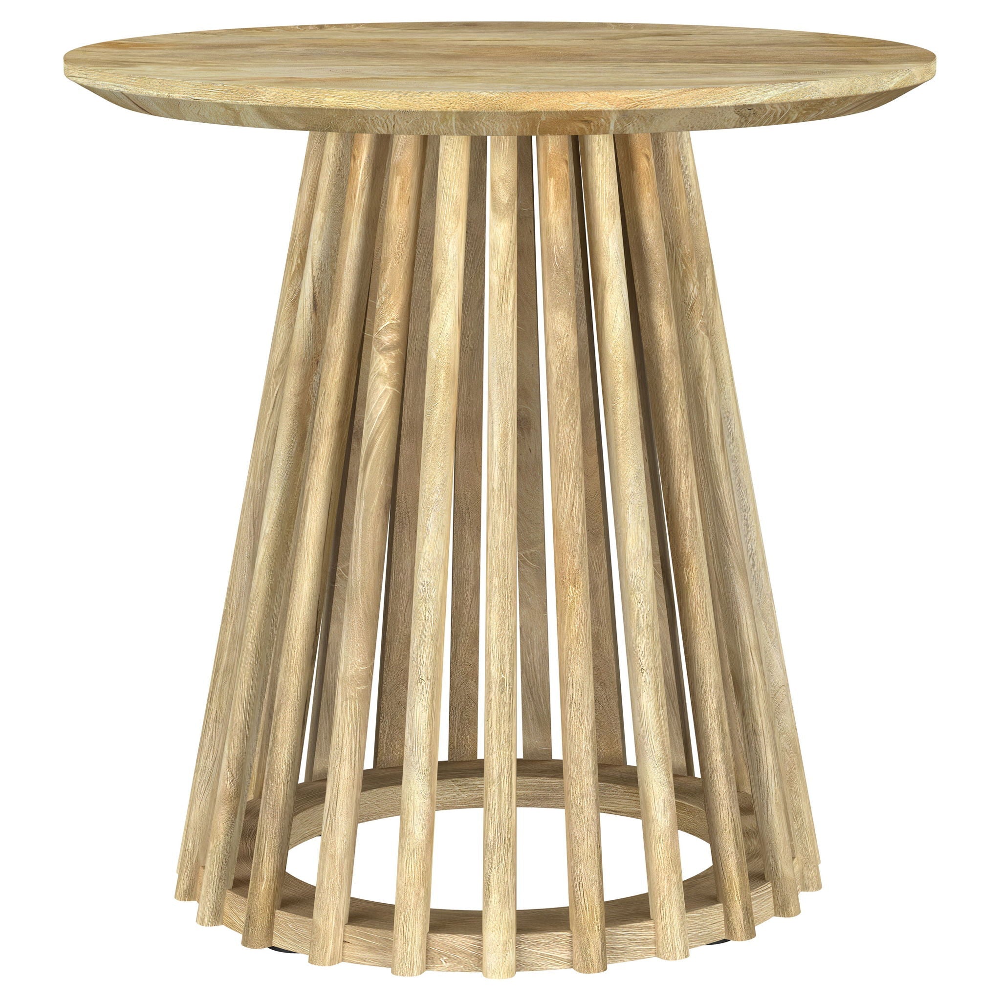 Touhy 3-piece Round Coffee and End Table Set Natural Mango