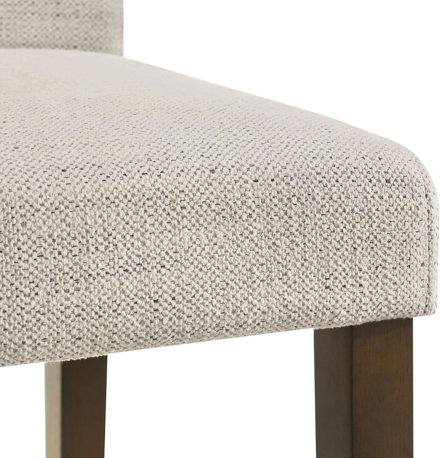 Ivory Upholstered Counter Height Bar Stools Set of Three